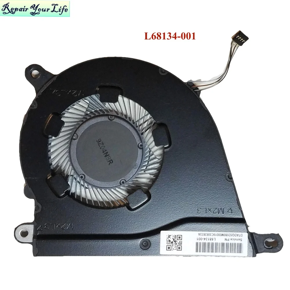 Ventilador de refrigeración de CPU L68134-001 para HP Pavilion 15-DY 14-DQ TPN-Q221 ND75C07-19A18 L68133 ND55C41-19A19 radiador enfriador de PC portátil - imagen 2