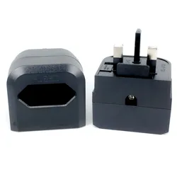 Adaptador de enchufe europeo a británico tipo G con fusible
