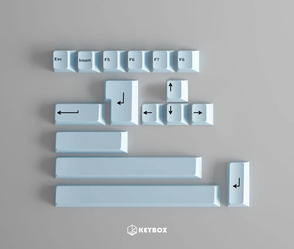 GeekArk-teclas de colores BPT con lazo, acentos en blanco liso, sublimación, perfil de cereza - imagen 3