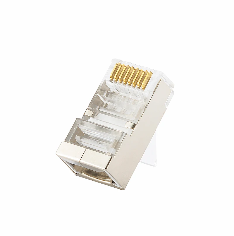 Enchufes modulares Gigabit Network RJ45 8P8C Cat6, Cable Ethernet, conector macho de 1,1mm, orificios de Pin adecuados para Cables 24AWG 26AWG - imagen 2