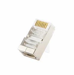 Conector RJ45 Cat 6 macho para cable Ethernet de 24-26 AWG
