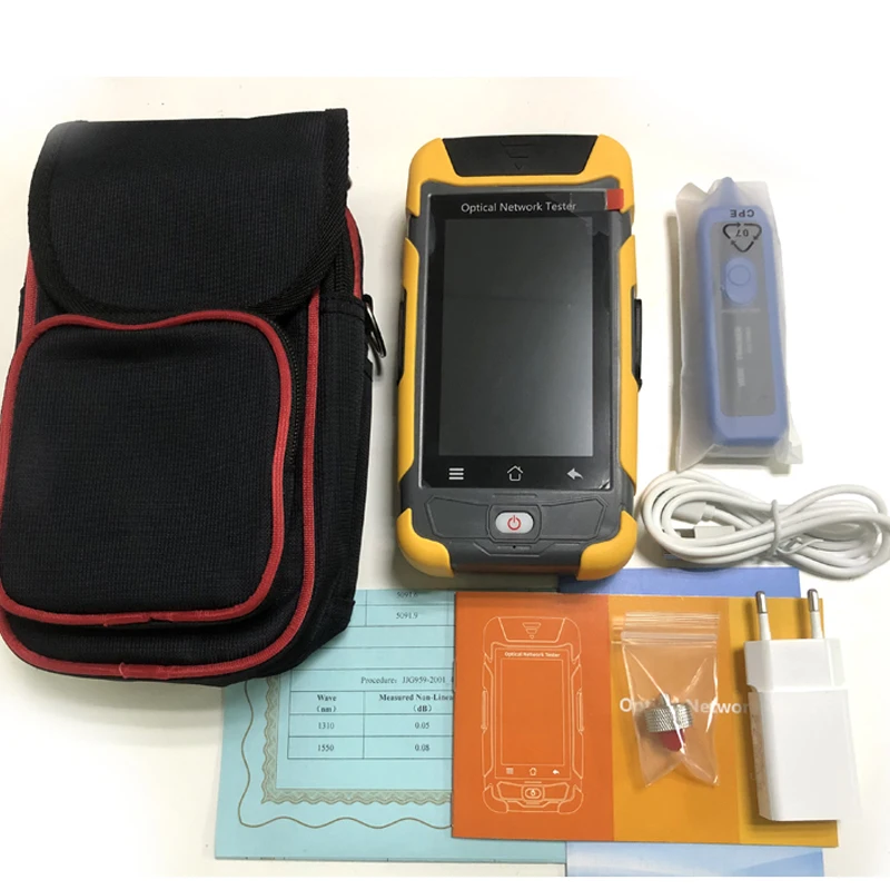 980EXP-D28 OTDR reflectómetro Mini Pro 1310nm 1550nm 28/26dB, instrumento probador de fibra óptica con pantalla táctil OPM OLS VFL SC FC - imagen 4
