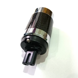 Cable IEC C7 Amplificador - Oro y Fibra de Carbono