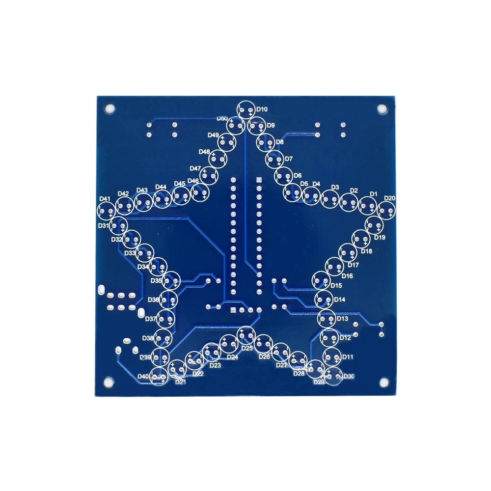 Kit electrónico de estrellas de cinco puntas, módulo LED RGB brillante, luz de agua, 51 microordenador de un solo Chip para Arduino, bricolaje - imagen 4