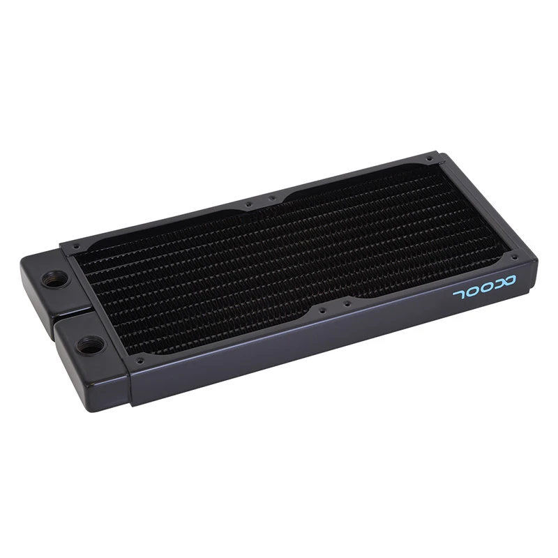 Alphacool NexXxoS ST25 radiador fino de cobre completo, refrigeración por agua construcción 120mm/240mm/360mm disipador de calor para caja pequeña, G1/4*2 - imagen 4