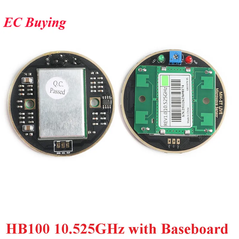 Sensor de Radar Doppler de microondas HB100 CDM324 10,525 GHz 24G módulo de interruptor de inducción para Detector de movimiento inalámbrico Arduino RCWL-0516 - imagen 3