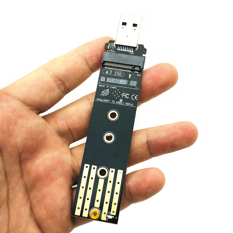 Adaptador de SSD M.2 a USB 3,1 M.2 NVME PCIe SATA, protocolo Dual RTL9210B, placa SSD para 2230, 2242, 2260, 2280, adaptador NVME SATA M.2 SSD - imagen 5