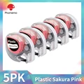 5PK Plastic Pink