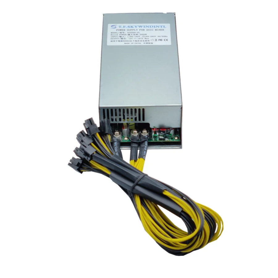 Fuente de alimentación de 2000W para BTC, ETH, PSU, 12V, Antminer S7, S9, L3 +, D3, A4, 6, 741, E9, servidor de máquina de minería, psu, bitmain, apw3 - imagen 3