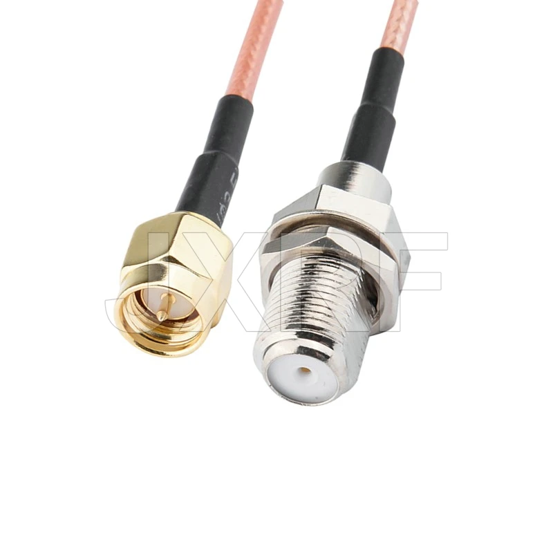JXRF conector F hembra SMA a TS9 CRC9 SMA extensión coaxial Cable puente Pigtail 15CM RG316 para enrutador módem 3G 4G - imagen 4