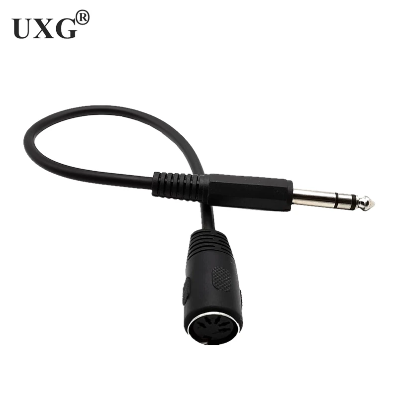 CABLE adaptador de AUDIO para sintetizador, Conector estéreo de 6,35 "a 5 pines, MIDI, DIN, hembra, para piano eléctrico, guitarra MIDI, 1/4mm - imagen 5