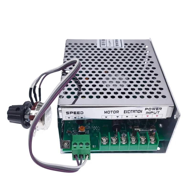 Motor de husillo refrigerado por aire de 500W, 100VDC + WK611, regulador de velocidad de fuente de alimentación, mandril de ER11-8mm CNC con soporte de abrazaderas de 52mm - imagen 3