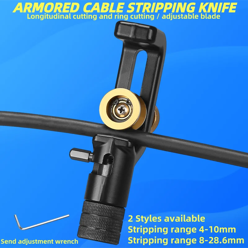 Cuchillo Pelacables ACS-2 para Cables Blindados - Corte Preciso - imagen 3