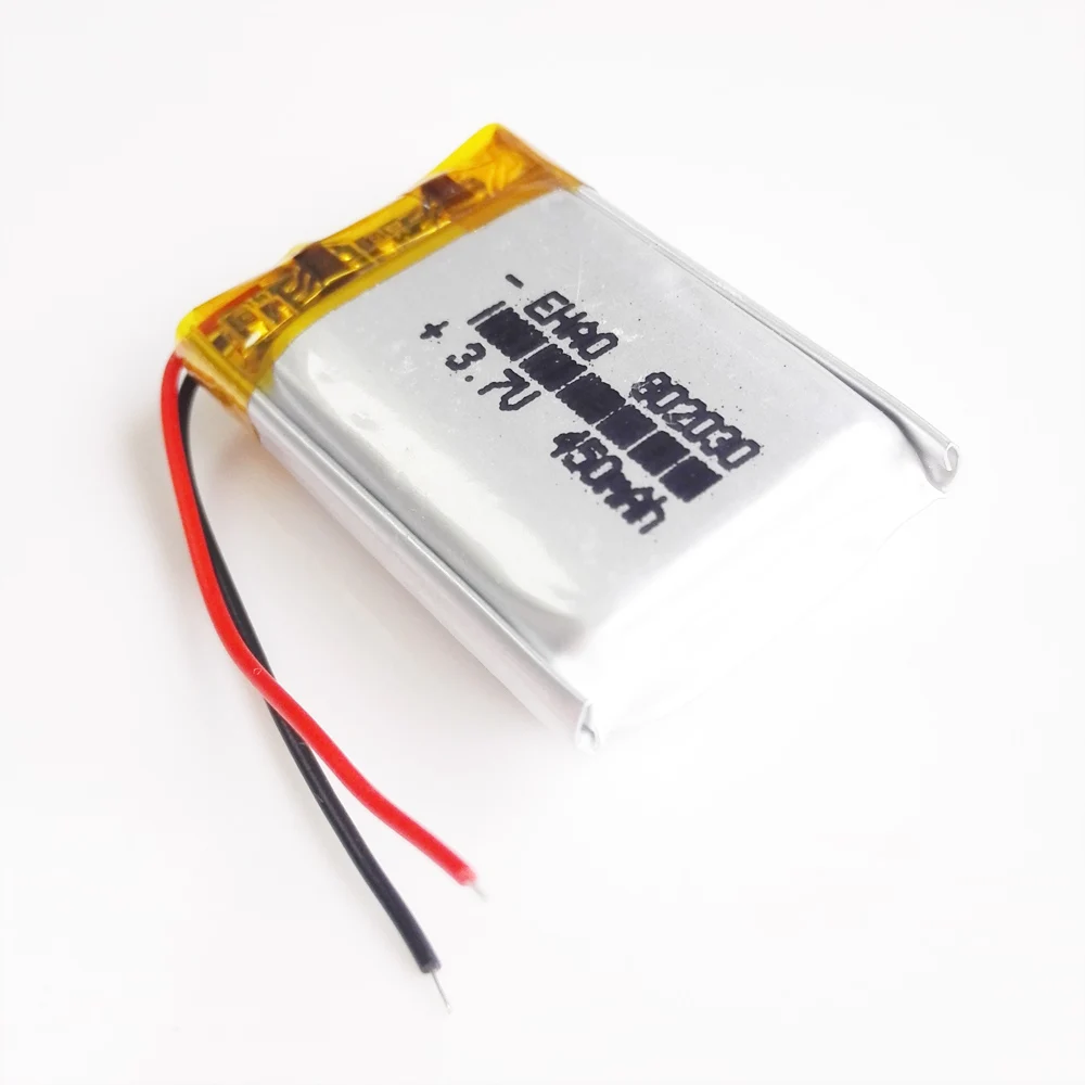 Batería recargable LiPo de polímero de litio de 3,7 V 450 mAh 802030   Para cámara Mp3 Bluetooth GPS luz LED grabadora de reloj inteligente - imagen 3