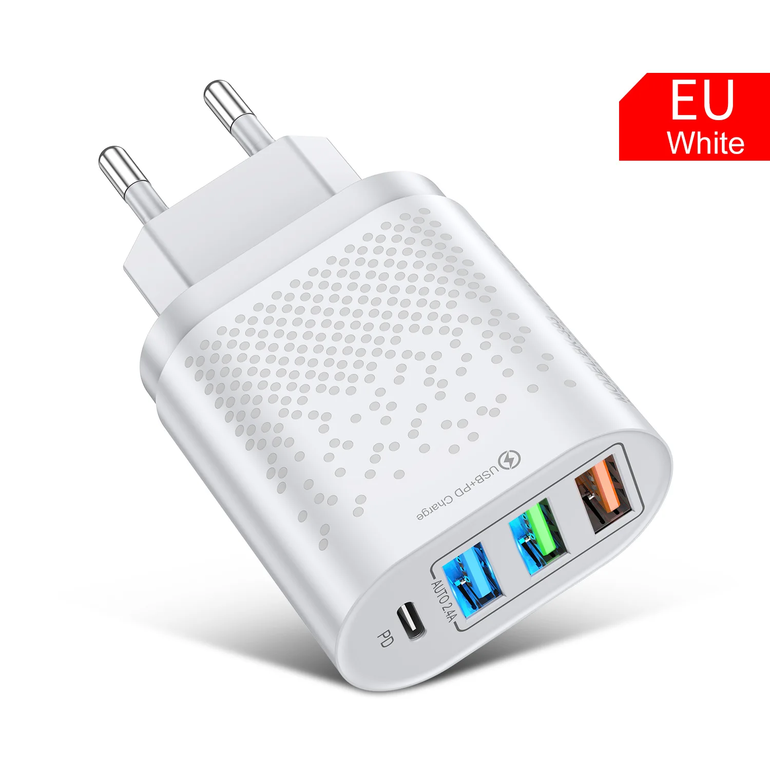 White EU Plug
