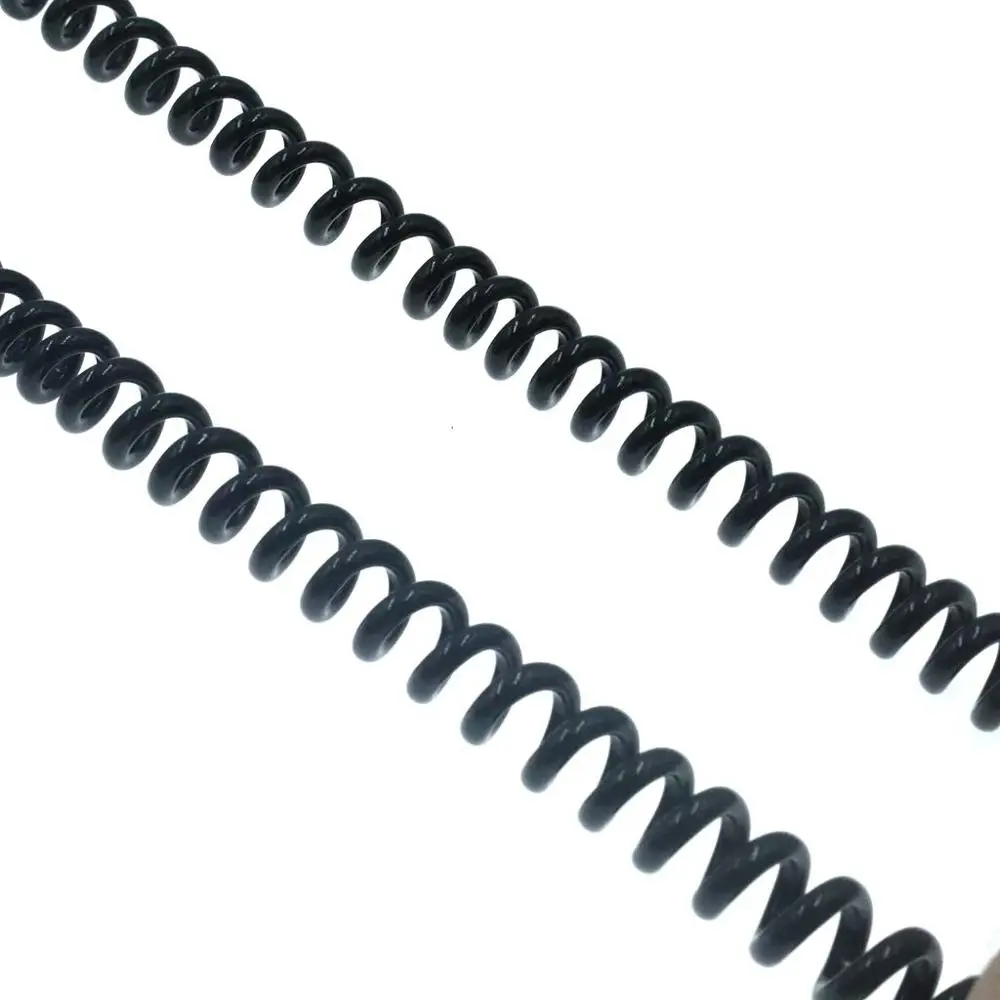 Cable auxiliar de Audio estéreo dorado con micrófono, espiral de resorte de 4 núcleos, negro, 3M, 3,5mm, adecuado para computadora/MP3 - imagen 4