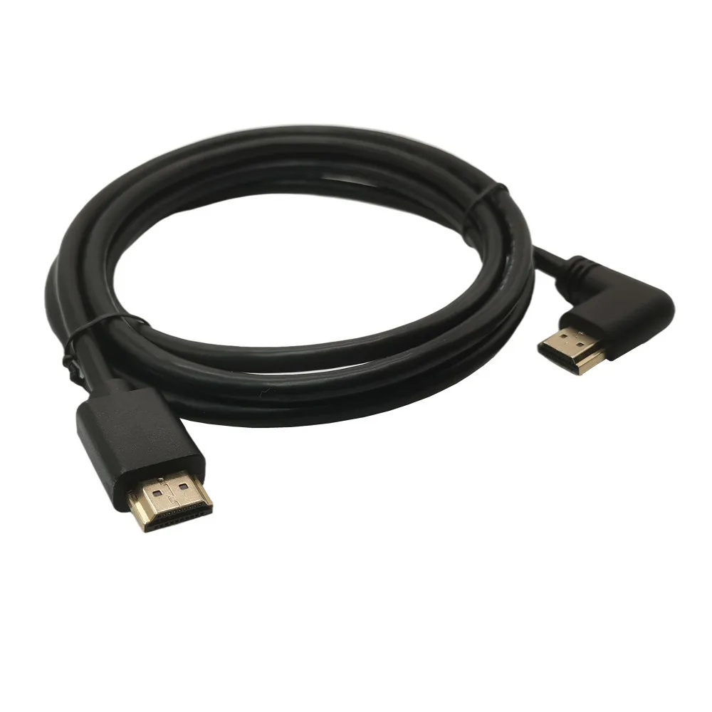 4K * 2K 60HZ 2,0 Compatible con HDMI hacia abajo, arriba, izquierda y derecha en ángulo 90 grados Cable de extensión HD macho compatible con HDMI cable de ángulo 2.0 - imagen 5