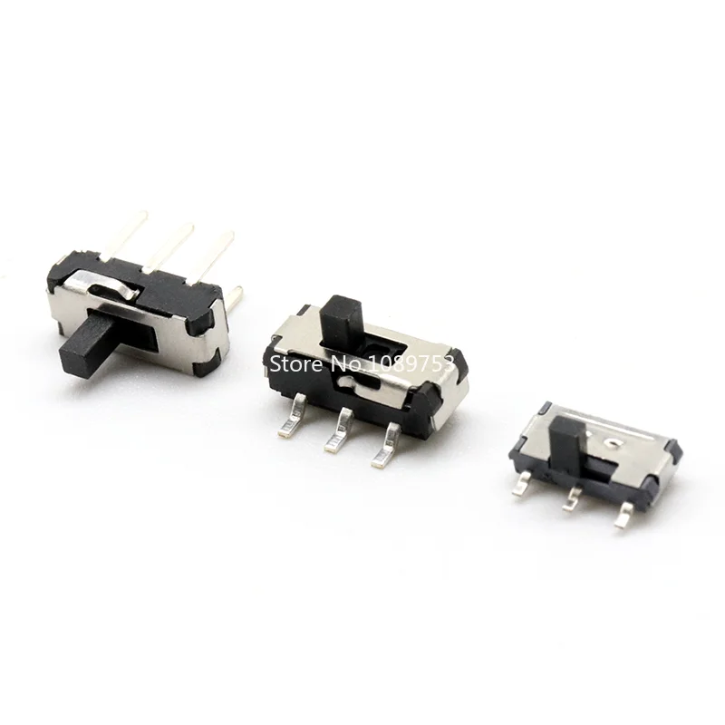 Interruptor Deslizante DIP Horizontal 3 Pines – Micropotencia - imagen 2
