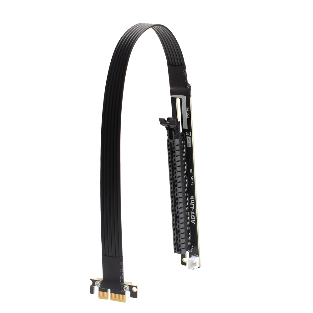 Adaptador de tarjeta gráfica RTX3090 RX6800xt, Cable cinta vertical PCIE 2021x16 A x1 A/N, extensor Gen4 1x 16x, 4,0 nuevo - imagen 4