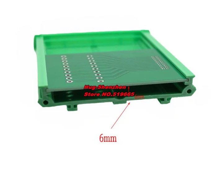 Estante de módulo PCB de 72mm de ancho, deflector de montaje de riel DIN, soporte de placa de circuito de 72mm, 2 unids/lote - imagen 2