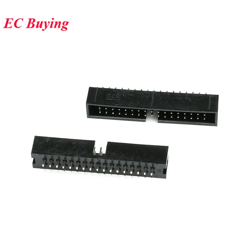 10 Uds DC3 6P 8P 10P 14P 16P 20P Pin 10PL 14PL 16PL 20PL conector de cabezal de enchufe de 2,54mm ISP macho doble espaciado recto IDC JTAG - imagen 5