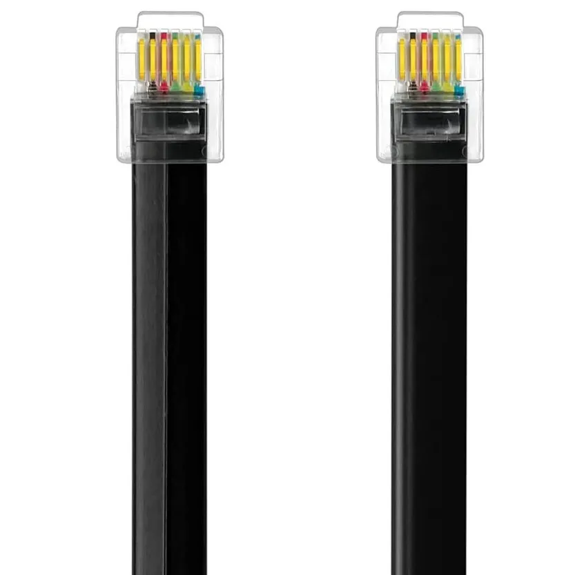 Cable Telefónico RJ11 Doble Macho Extensión Voz - imagen 4