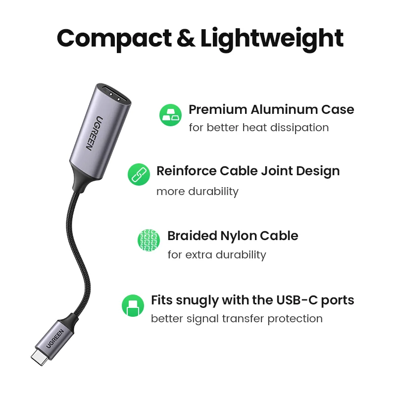 Cable USB-C a HDMI 4K UGREEN para iPhone 15, MacBook, iPad, Android - imagen 2