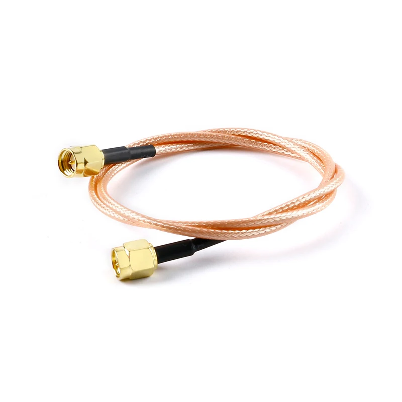 1 Uds SMA macho a SMA macho conector RF Cable de extensión Pigtail RG316 Cable de puente coaxial 15/30/50/100CM entrega rápida - imagen 3