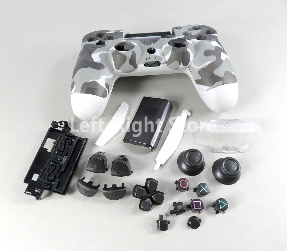 1 Juego de carcasa completa para PS4 versión 5,0 JDS-050 JDS 055 JDM050 controlador de carcasa piezas de repuesto Joystick - imagen 3
