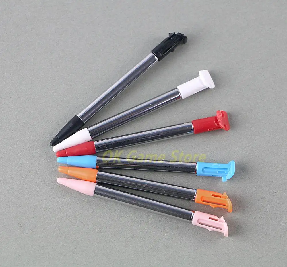 2 unids/lote lápiz óptico telescópico de Metal para pantalla táctil para Nintendo nuevo 2DS LL XL lápiz de pantalla táctil de Metal para nuevo 2dsxl 2dsll - imagen 2