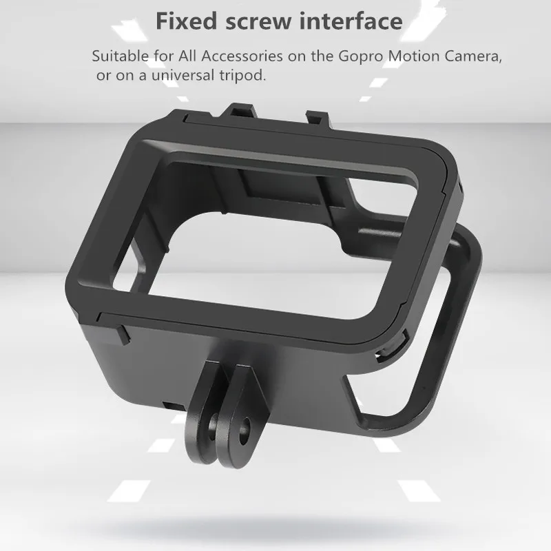 Carcasa protectora de marco de plástico para Gopro Hero 8, protección anticaídas, borde, carcasa negra, accesorios para Cámara de Acción - imagen 4