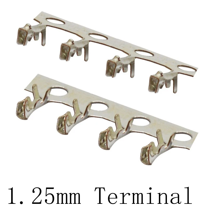 100 Uds Terminal de prensado de línea Reed XH2.54 PH2.0 CH3.96 VH3.96 KF2510 Dupont SM ZH1.5 JST1.25 SH1.0 tira de aguja de Metal - imagen 2