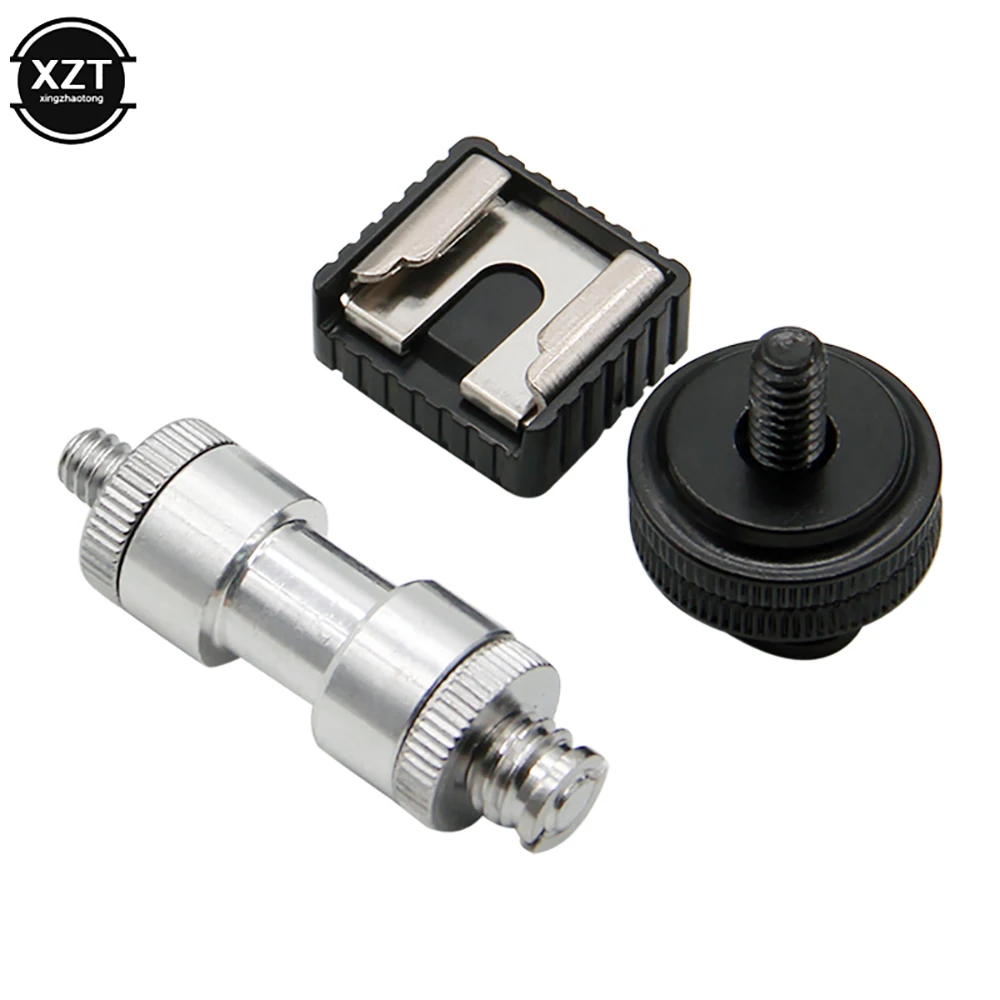 Tornillo de cámara de 1/4 y 3/8 pulgadas, convertidor de tornillos roscados, adaptador de montaje de zapata caliente a 1/4 juegos para cámara, 22 Uds. - imagen 3