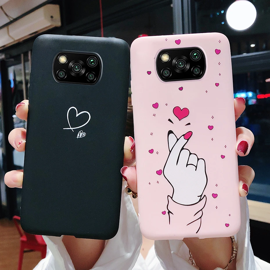 Funda Poco X3 para Xiaomi Poco X3 NFC, Fundas bonitas de silicona suave TPU, funda trasera para Xiaomi Poco X3 PocoX3 Pro X 3, fundas para teléfono - imagen 3