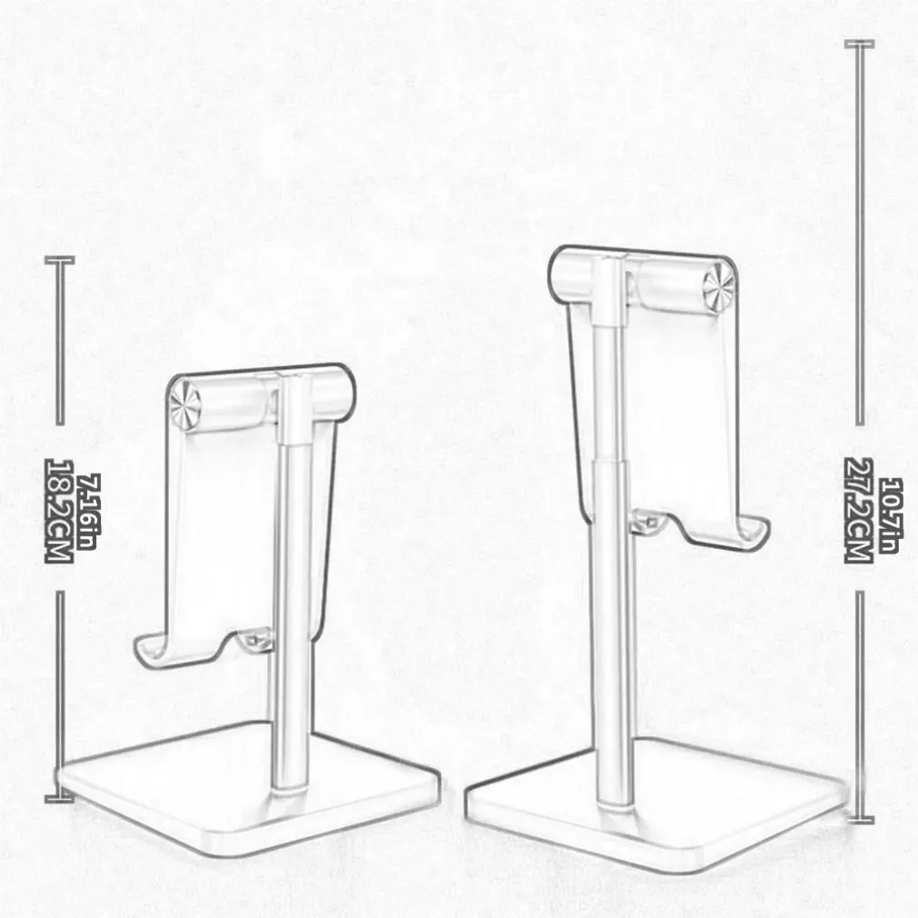 Soporte de escritorio de Metal para teléfono móvil, soporte Universal ajustable para tableta, estante de escritorio - imagen 2