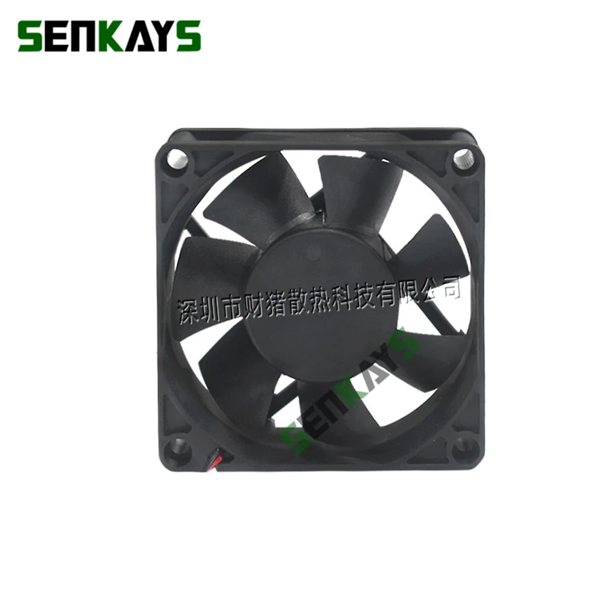 Ventilador de refrigeración para CPU, carcasa de 2 pines, DC 5V, 12V, 24V, 70MM, 70x70x25MM, 7025 - imagen 2