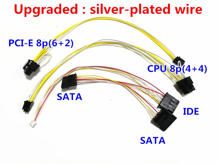 Módulo de alimentación de 400W de pico DC-ATX de 12V compatible con fuente de alimentación de tarjeta gráfica HTPC fuente de alimentación de chasis pequeño PSU CPU 4 + 4P PCI-E 6 + 2P - imagen 2