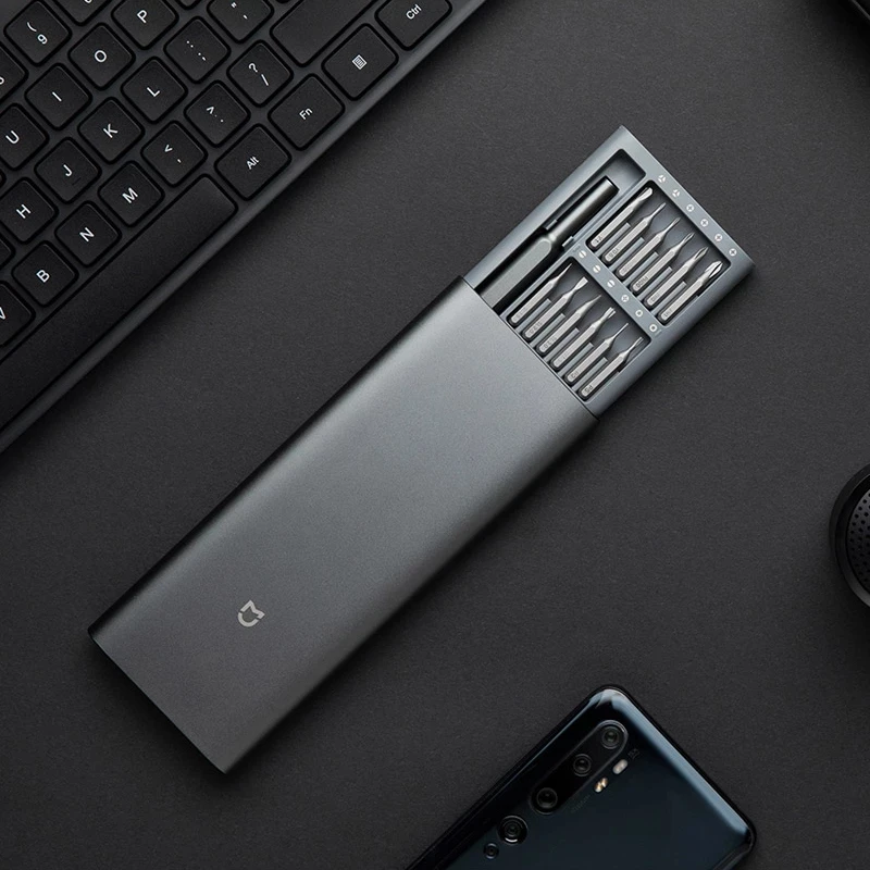 Kit de destornilladores de uso diario Original Xiaomi Mijia, 24 puntas magnéticas de precisión, destornillador de caja AL, juego de hogar inteligente xiaomi - imagen 5