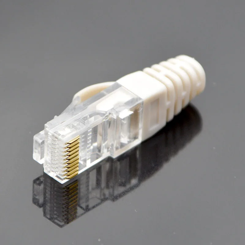 Conector RJ45 Cat6 Ethernet 8 Pines - Cubierta Protectora - imagen 5
