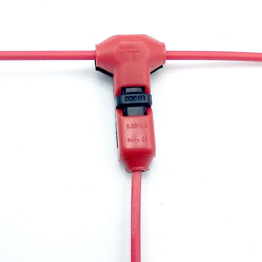 1PCS New 1/T Type 1pin/2pin Scotch Lock Quick Splice Wire Connectors for Terminals Crimp Electrical Car Audio 24-18AWG Wire Set - imagen 3