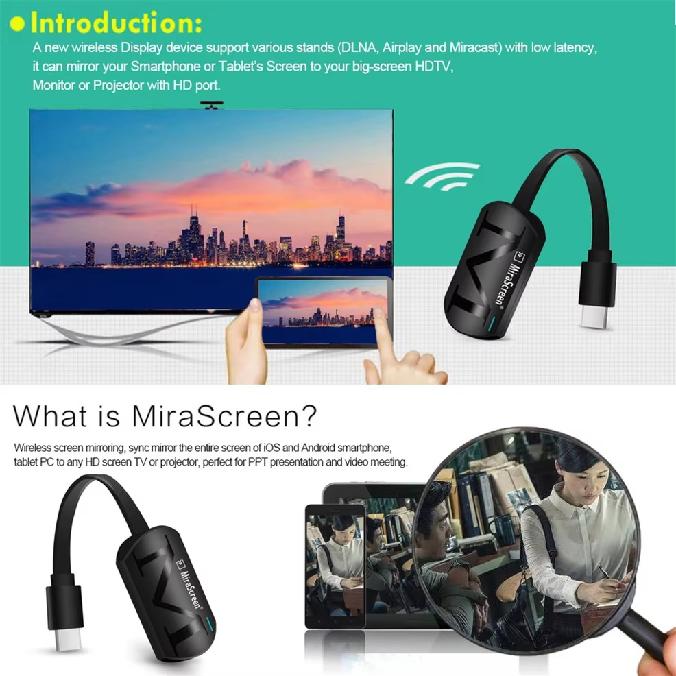 Duplicar Pantalla con Dongle HDMI Miracast AirPlay para TV Inalambrico - imagen 5