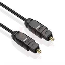 Cable Audio Digital SPDIF Fibra Óptica – Conectores Dorados Hi-Fi