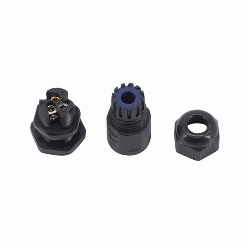 Conector impermeable M16 para exteriores, enchufe IP68 de 2/3/4 pines, conectores de Cable de alimentación tipo tornillo eléctrico, 380V, 15A, 2-8,5mm - imagen 5