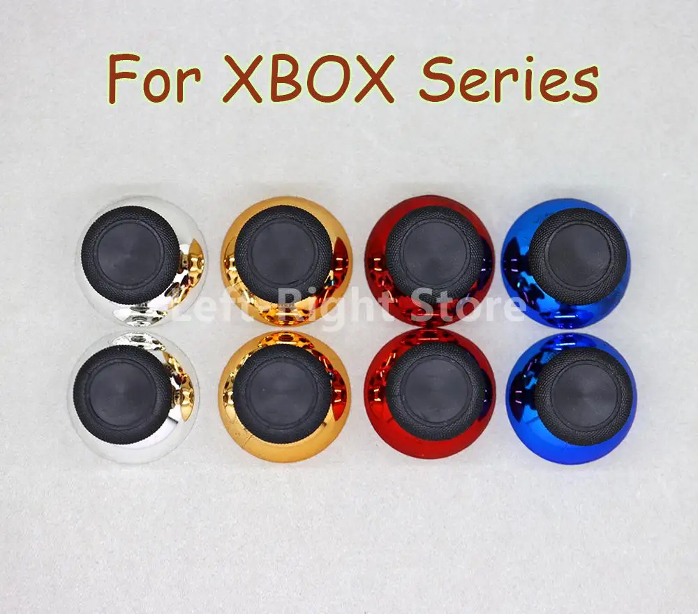 100 Uds para XBOX ONE controlador 3d palos de pulgar analógicos agarre tapa de Joystick cubierta de palancas para Microsoft XBox Series X S Chrome - imagen 2