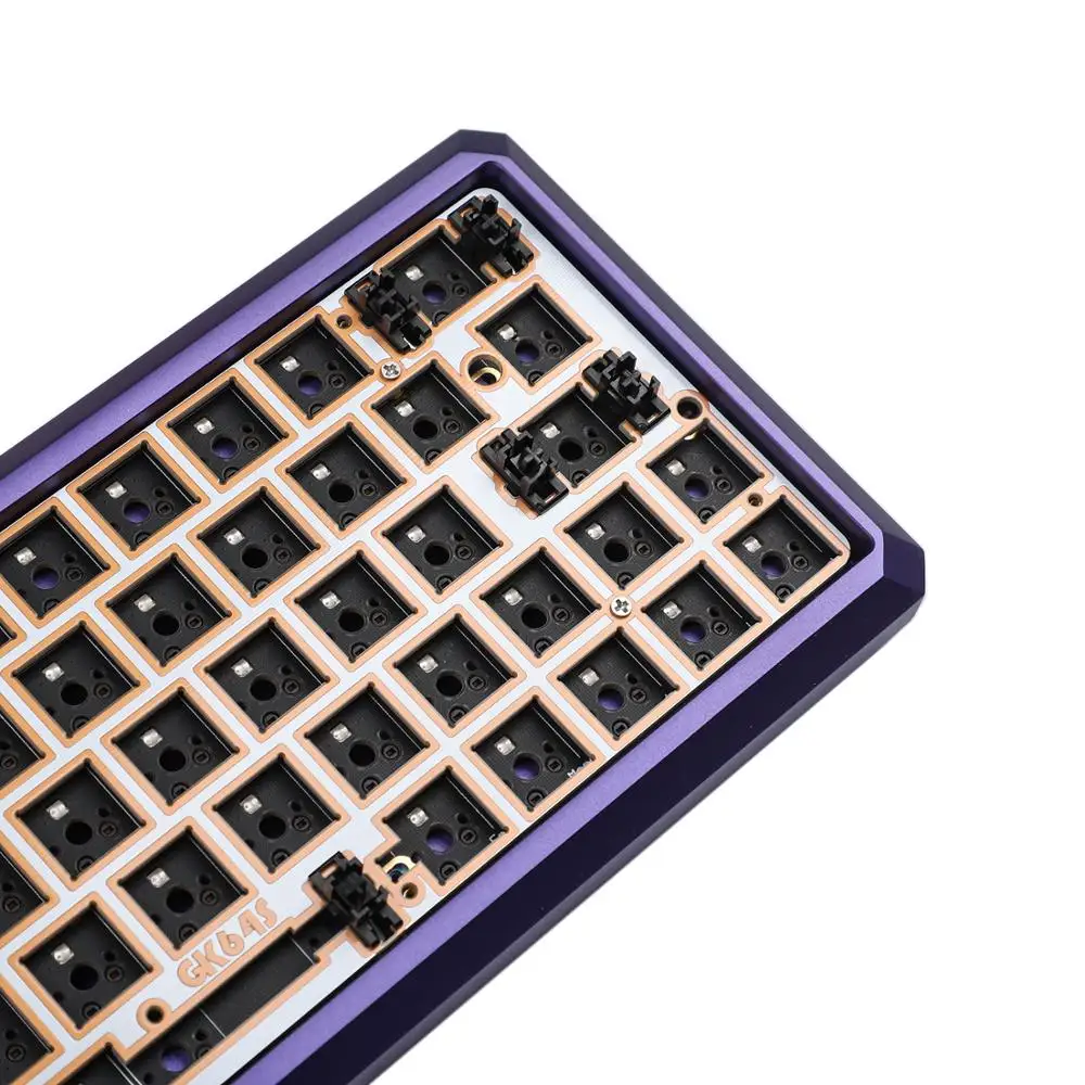 GK64 GK64x GK64xs RGB intercambio en caliente programable Bluetooth con cable CNC placa PCB teclado Cherry MX kit de bricolaje - imagen 3