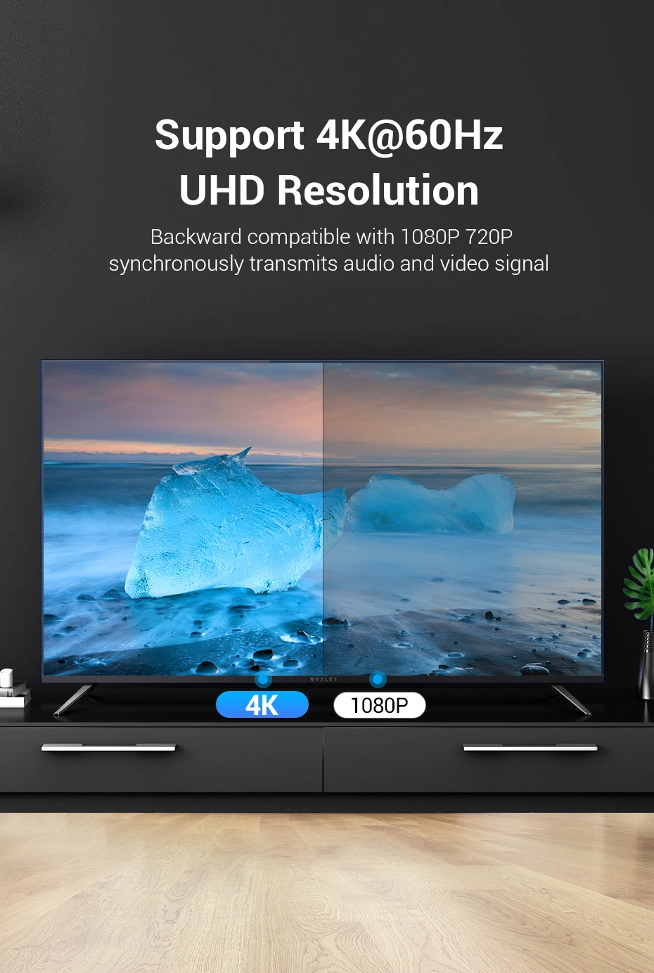 Adaptador USB C DisplayPort - Resolución 4K @ 60Hz UHD