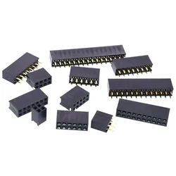 Conector Hembra PCB Doble Fila Paso 2,54mm 2-40 Pines