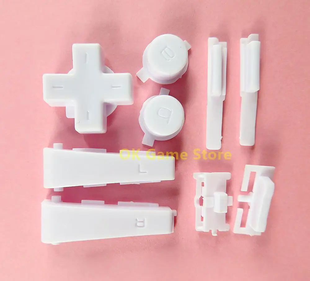 1 Juego de botones completos de repuesto, teclado L R A B d-pad para consola de juegos Nintendo GBM, piezas de botones - imagen 3