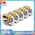 5PK Gold Plastic