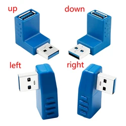Adaptador USB A macho a hembra 90 grados